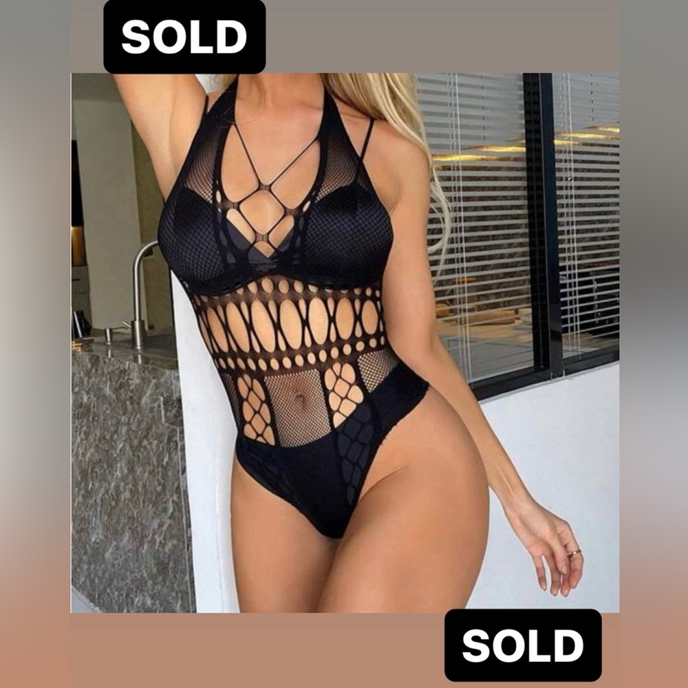 SEE THROUGH BLACK LINGERIE